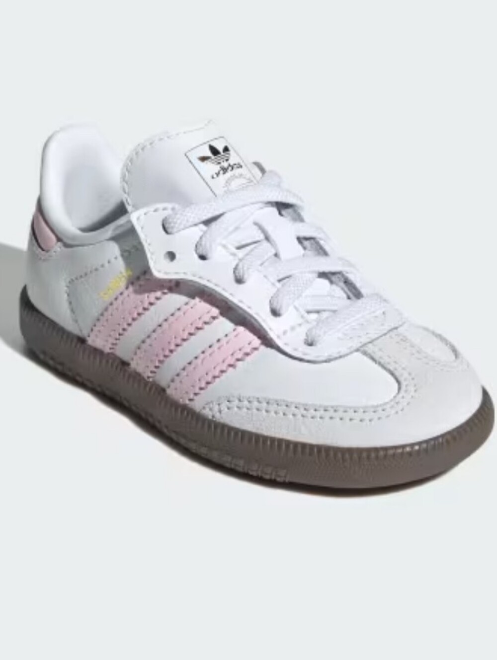 adidas Kids Samba OG Comfort White & Pink Sneakers